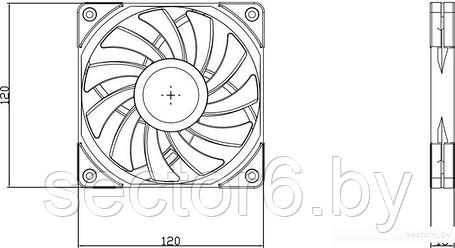 Вентилятор для корпуса Thermalright TL-B12 EXTREM, фото 2