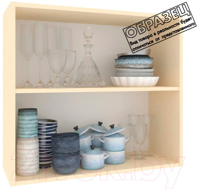 Шкаф навесной для кухни Кортекс-мебель Корнелия Ретро ВШ80 - фото 3 - id-p219605457