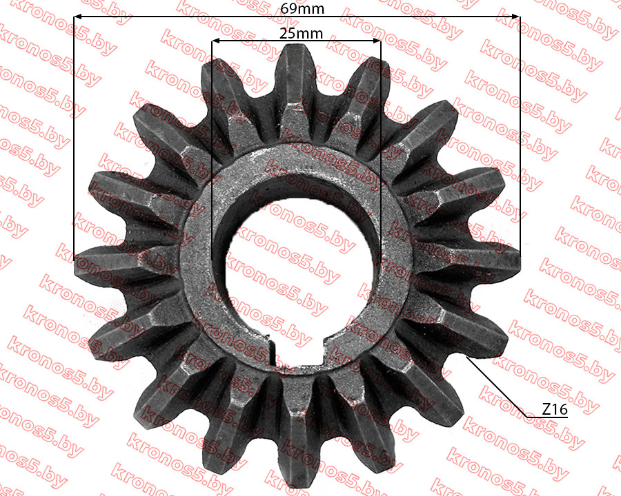 Шестерня конусная привода ротора косилки Wirax Z-16 - фото 1 - id-p219605377