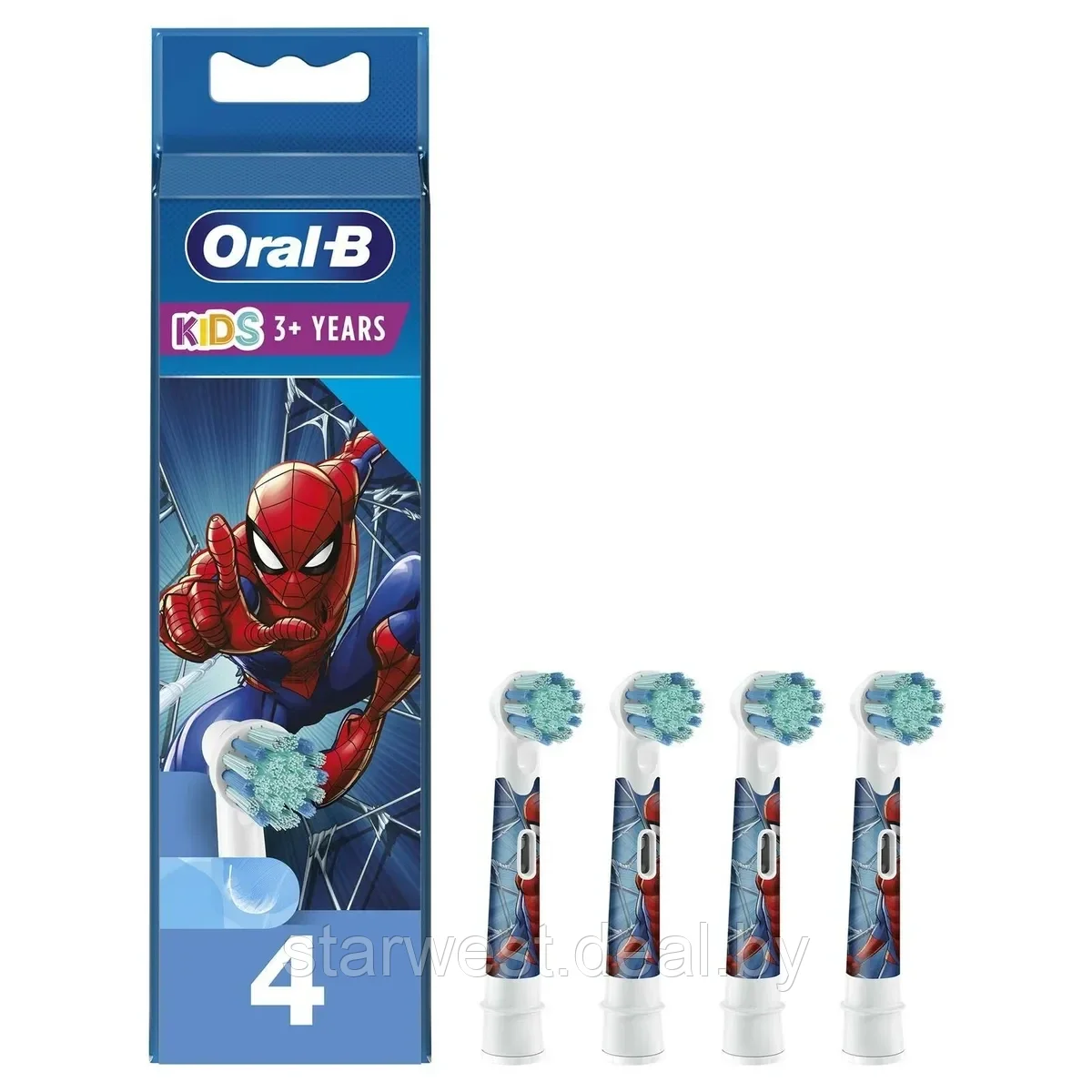 Oral-B Braun Stages Kids Человек-Паук / Spider-Man 4 шт. Насадки детские для электрических щеток EB10S-2 - фото 1 - id-p219605698