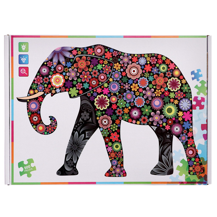 Фигурный пазл "Фантазийный слон", 500 деталей - фото 5 - id-p219605605