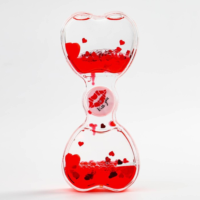 Гелевые часы, с мигающим шариком, 13 х 7,5 см, красные - фото 2 - id-p219606136