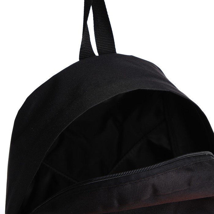 Рюкзак молодёжный, отдел на молнии, наружный карман, цвет чёрный/оранжевый - фото 5 - id-p219606971