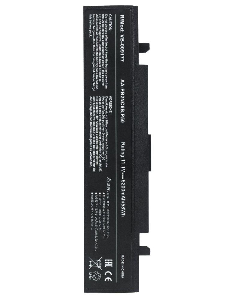 Аккумулятор (батарея) для ноутбука Samsung P50 P60 R45 R40 X60 X65 (AA-PB4NC6B) 5200мАч, 11.1В, черный (OEM) - фото 1 - id-p219607467