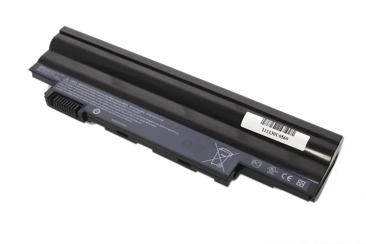 Аккумулятор (батарея) для ноутбука Acer Aspire One D255, D260, eMachines 355, 350, 11.1В, 5200мАч, черный - фото 1 - id-p219607499