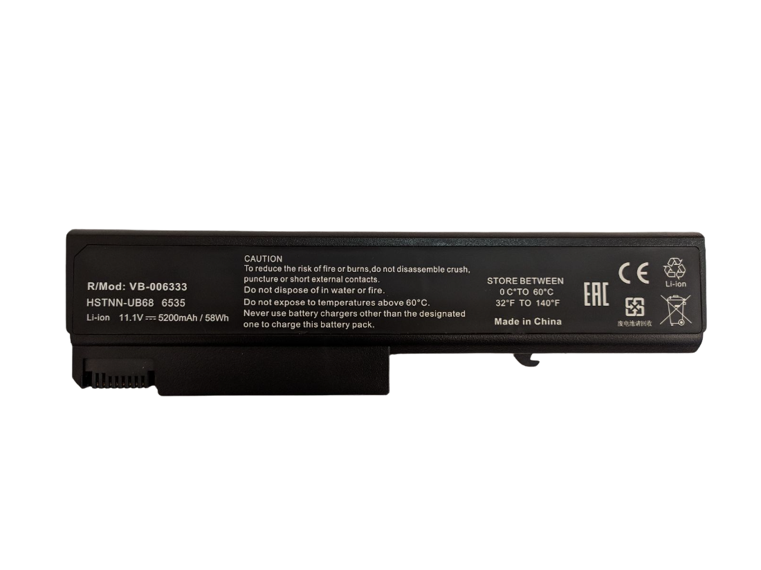 Аккумулятор (батарея) для ноутбука HP Compaq 8440p (HSTNN-I44C), 11.1В, 5200мАч, черный (OEM) - фото 1 - id-p219607506