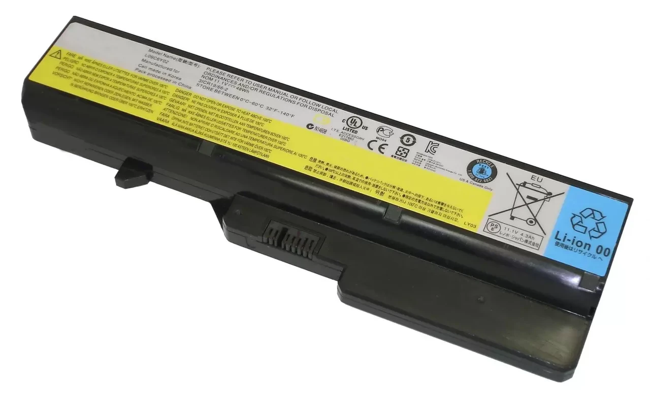 Аккумулятор (батарея) для ноутбука Lenovo IdeaPad G565 (L10P6Y22) 11.1В, 4320мАч - фото 1 - id-p219607517