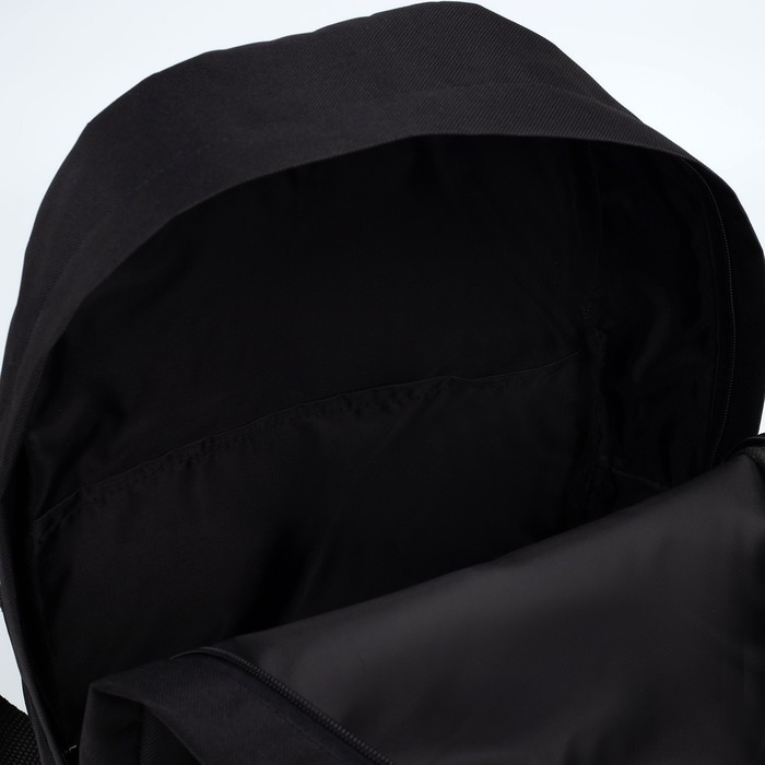 Рюкзак молодёжный «Движ», 29х12х37 см, отдел на молнии, наружный карман, цвет чёрный - фото 8 - id-p219607108