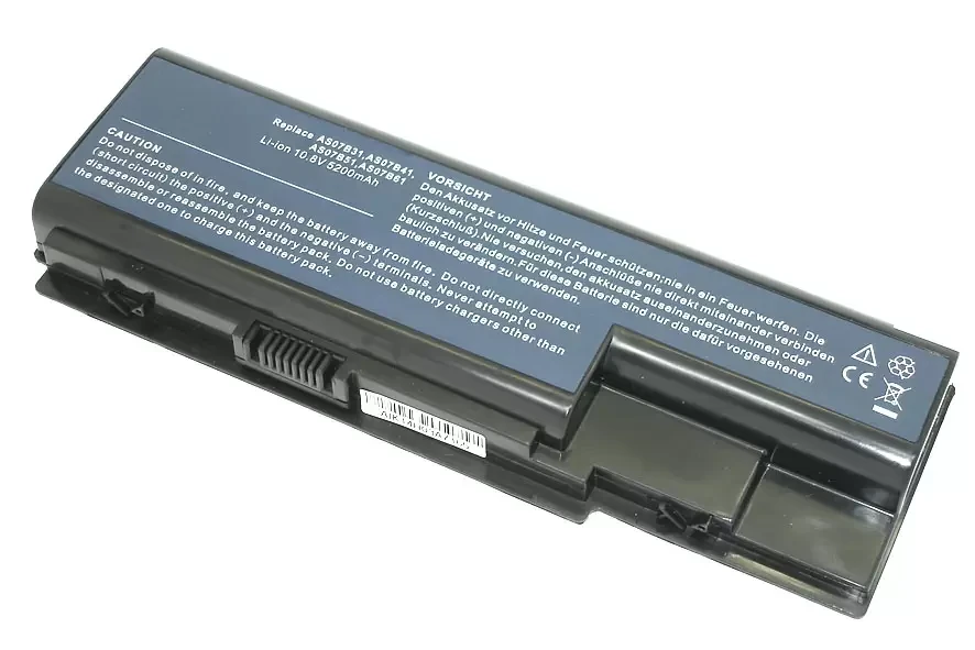 Аккумулятор (батарея) для ноутбука Acer Aspire 5520, 5920, 6920G, 7520, 11.1В, 5200мАч, черный (OEM) - фото 1 - id-p219607526