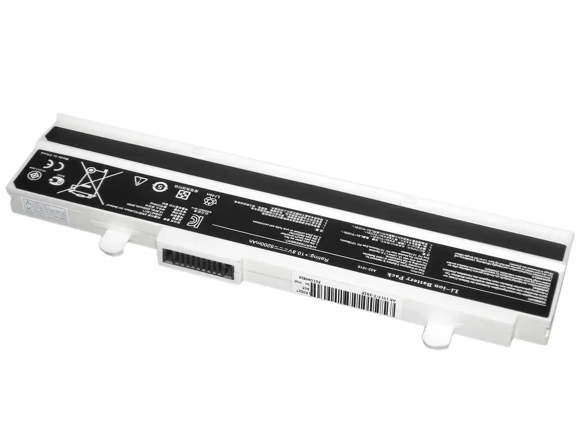 Аккумулятор (батарея) для ноутбука Asus Eee PC 1015, 1016, 1011PX, VX6, 10.8В, 5200мАч, белый (OEM) - фото 1 - id-p219607531