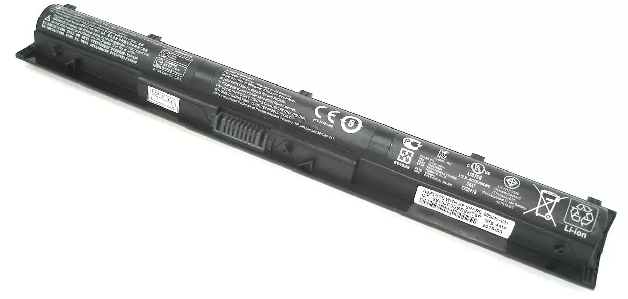 Аккумулятор (батарея) KI04 для ноутбука HP Pavilion 14/15/17 14.8B, 2770мАч - фото 1 - id-p219607537