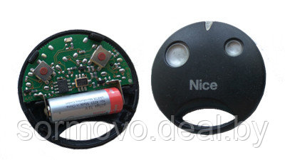 Nice SMILO SM2R01 2 кнопки, 2-х канальный черный 433 Mhz, пульт д/у(min 2) - фото 2 - id-p219608323
