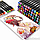 Маркеры - фломастеры для скетчинга Touch NEW, набор 48 цветов (двухсторонние), фото 3