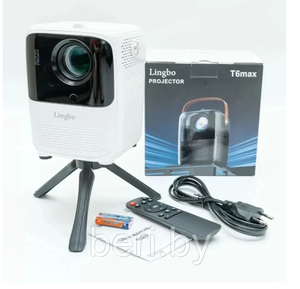 Портативный проектор Lingbo T6 MAX - фото 2 - id-p219646996