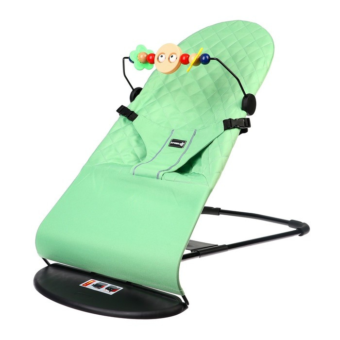 Шезлонг детский, кресло - качалка для новорождённых «Крошка Я», цвет оливковый - фото 6 - id-p219608566