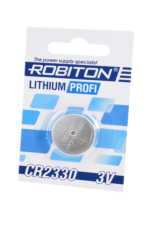 Батарейка (элемент питания) Robiton Profi R-CR2330-BL1 CR2330 BL1, 1 штука - фото 1 - id-p94981676