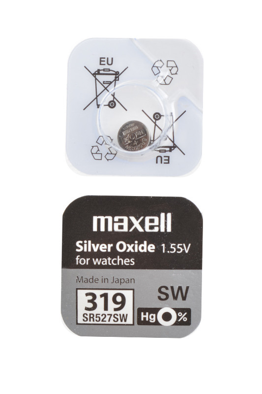 Батарейка (элемент питания) Maxell SR527SW 319 (0%Hg), 1 штука - фото 1 - id-p94981816