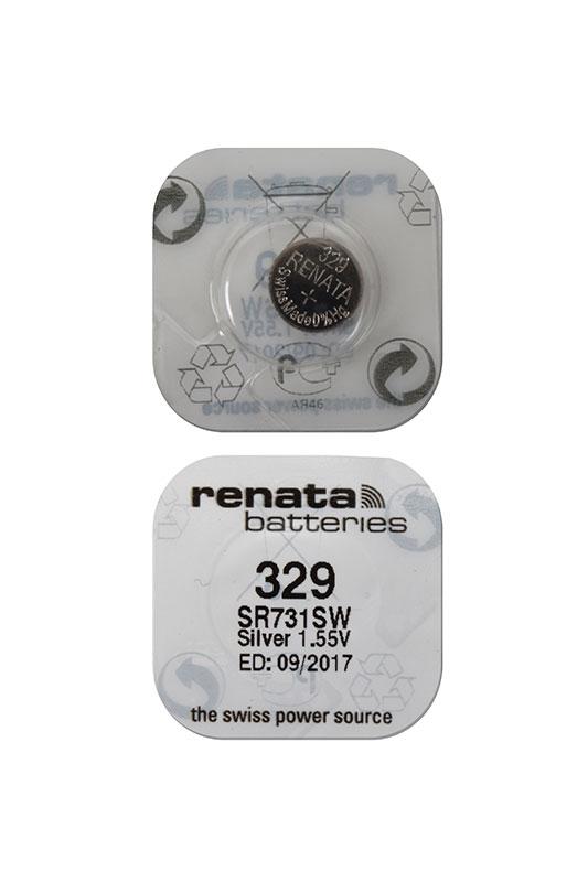 Батарейка (элемент питания) Renata SR731SW 329, 1 штука - фото 1 - id-p94981827