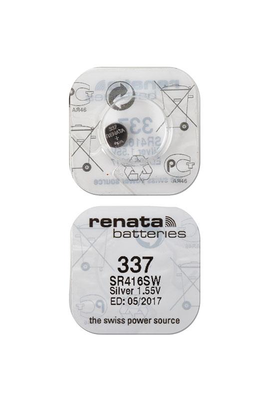Батарейка (элемент питания) Renata SR416SW 337, 1 штука - фото 1 - id-p94981840