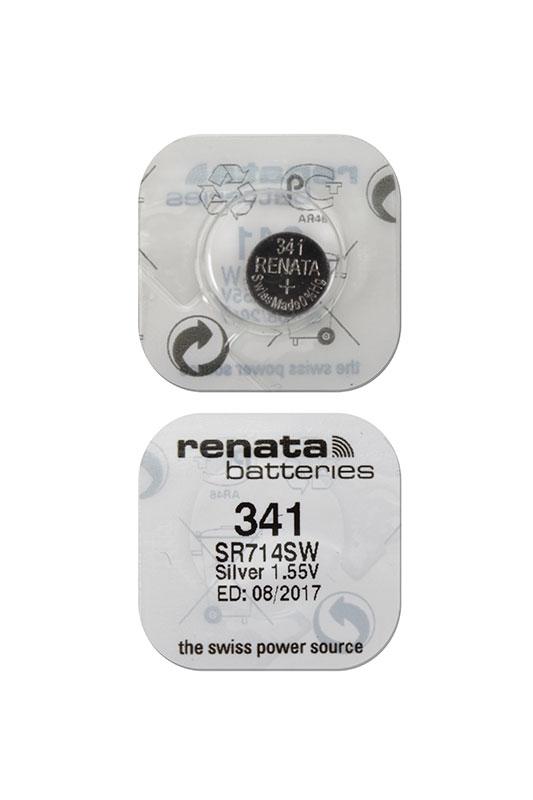 Батарейка (элемент питания) Renata SR714SW 341, 1 штука - фото 1 - id-p195215183
