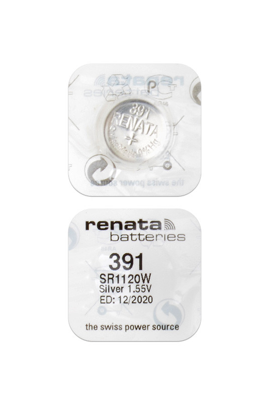 Батарейка (элемент питания) Renata SR1120W 391 (0%Hg), 1 штука - фото 1 - id-p94981942