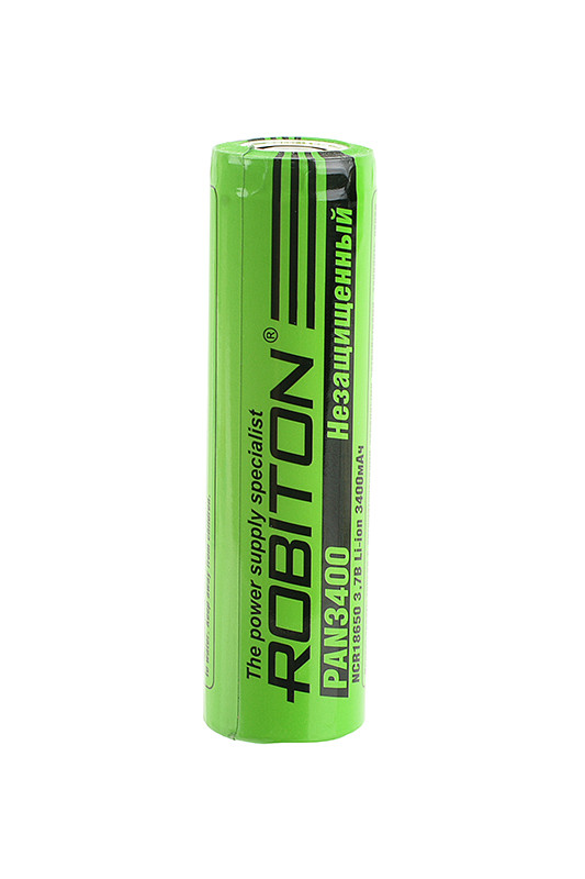 Аккумулятор Robiton PAN3400 (NCR18650B), без защиты, 1 штука - фото 1 - id-p119137250