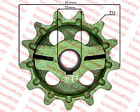 Звездочка с бокшей ведущая переднего транспортера к картофелекопалке Z-609 Ф=35 мм