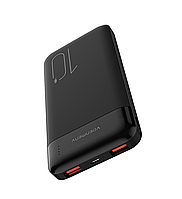 PowerBank VDENMENV DP36 10000mAh черный (Вход: Micro-USB/Type-C: 5V/2A.Выход: USB 1/2:2.1A)