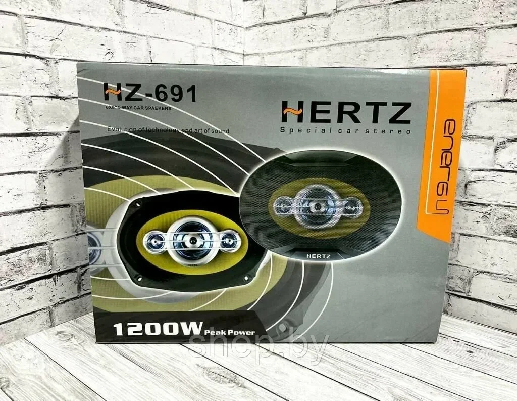 Автомобильные динамики HERTZ HZ-691 / Комплект из 2 штук / Коаксиальная, 4-х полосная, Овал 16х24 См 1200W - фото 1 - id-p219617703