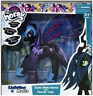 Детская игрушка пони единорог принцесса Луна со светом и звуком, my little pony horse серия, май литл пони