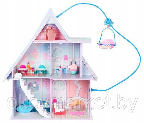 Кукольный домик LOL Surprise Winter Cottage Лол 2 этажа + 45 аксессуаров 120001, фото 3