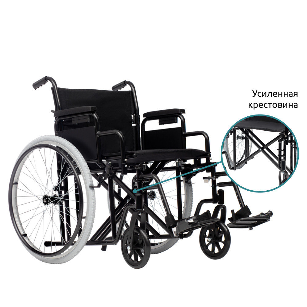 Инвалидная коляска Grand 200 Ortonica (Сидение 53 см., надувные колеса) - фото 1 - id-p219627418
