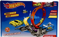 Трек Хот вилс Hot wheels с трамплином автозапуском, трасса для машин HW15, игрушки автотрек гоночный Хотвилс