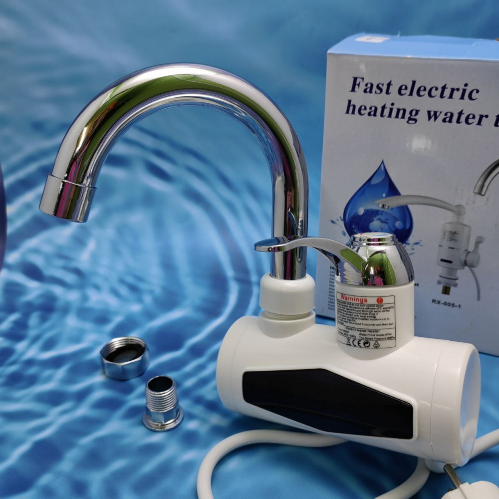 Проточный электрический кран-водонагреватель Fast electric heating water tap RX-007, 3 кВт - фото 3 - id-p219627495