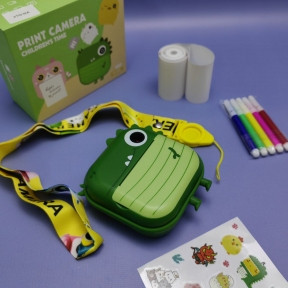 Детский фотоаппарат с мгновенной печатью Childrens Time Print Camera (фото, видео, поддержка SD-card до 32 Gb) - фото 1 - id-p219627510