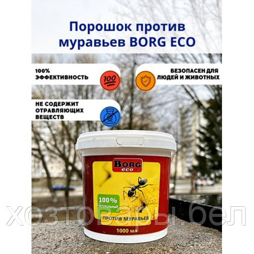 Порошок против муравьёв Borg ECO 1000мл - фото 2 - id-p219626968