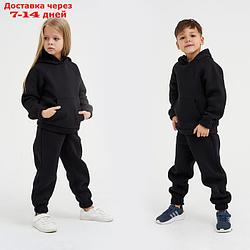 Костюм детский (толстовка, брюки) KAFTAN "Basic line" р.30 (98-104), черный