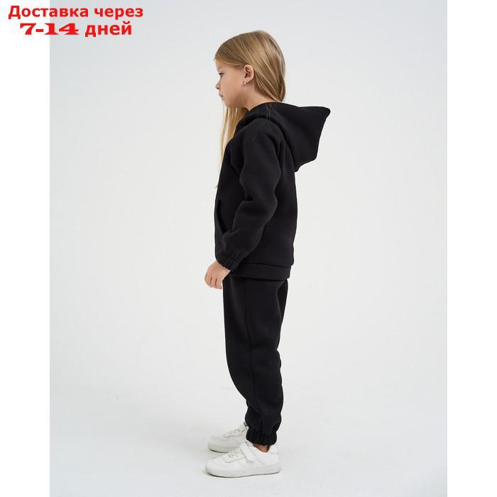 Костюм детский (толстовка, брюки) KAFTAN "Basic line" р.30 (98-104), черный - фото 2 - id-p219582254
