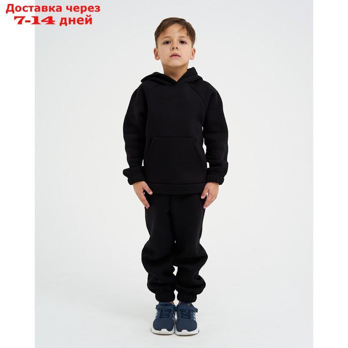 Костюм детский (толстовка, брюки) KAFTAN "Basic line" р.30 (98-104), черный - фото 3 - id-p219582254