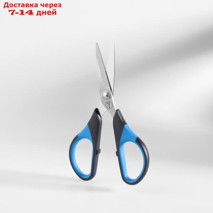 Ножницы для рукоделия, 5,5", 14 см, цвет чёрный/синий - фото 1 - id-p219581321