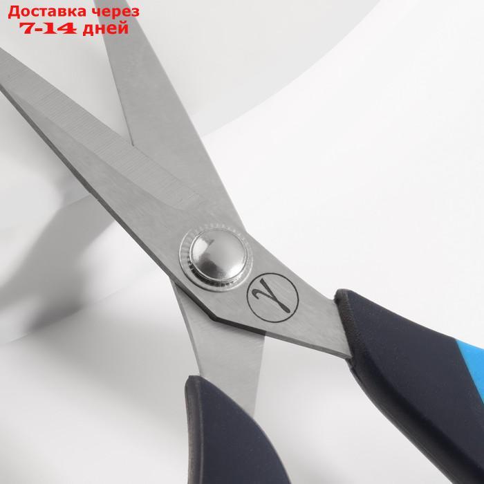Ножницы для рукоделия, 5,5", 14 см, цвет чёрный/синий - фото 2 - id-p219581321