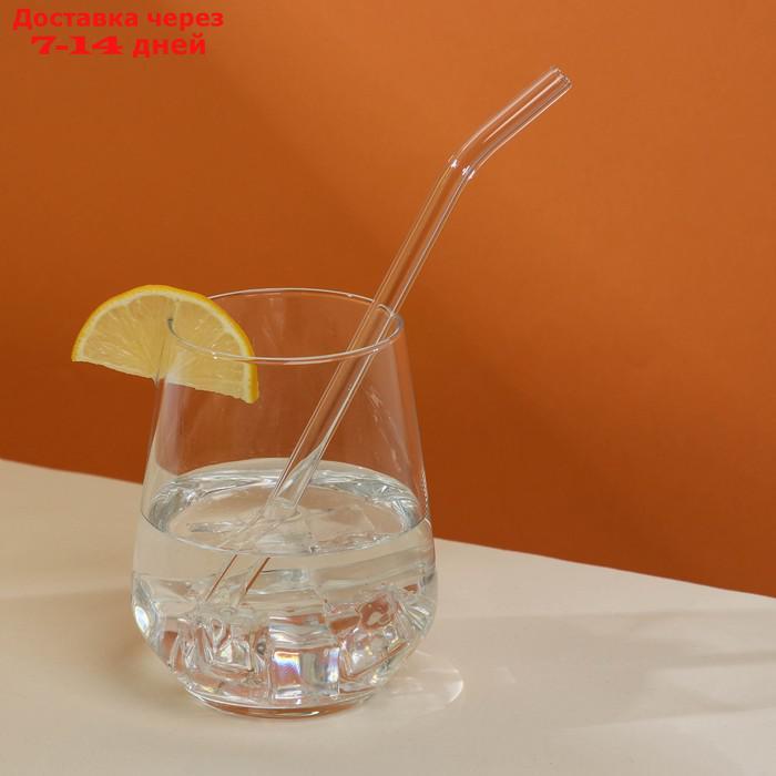 Набор стеклянных трубочек для коктейля 20 см, 6 шт, прозрачная - фото 1 - id-p219582323