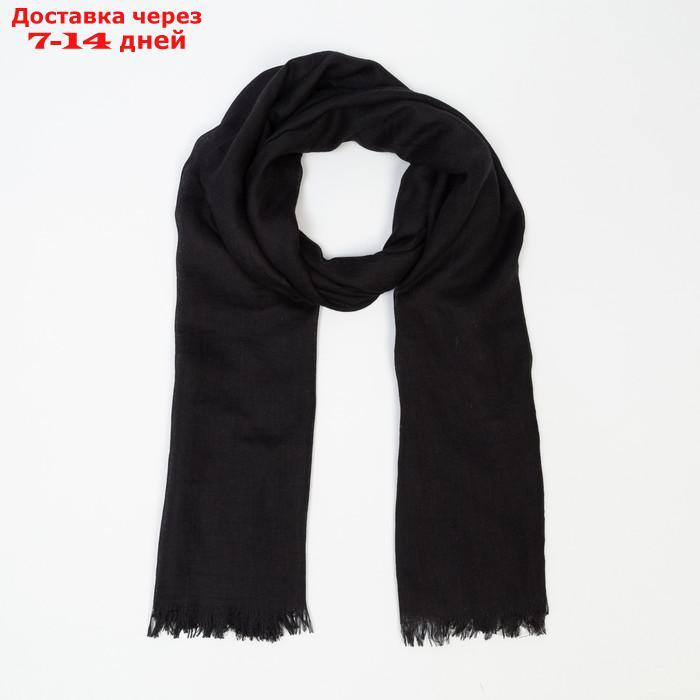 Палантин текстильный, цвет черный, размер 100х180 - фото 1 - id-p219582457