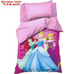 Детское постельное бельё 1,5 сп "Принцессы" 143х215 см, 150х214 см, 50х70 см -1 шт., поплин 125 г/м2