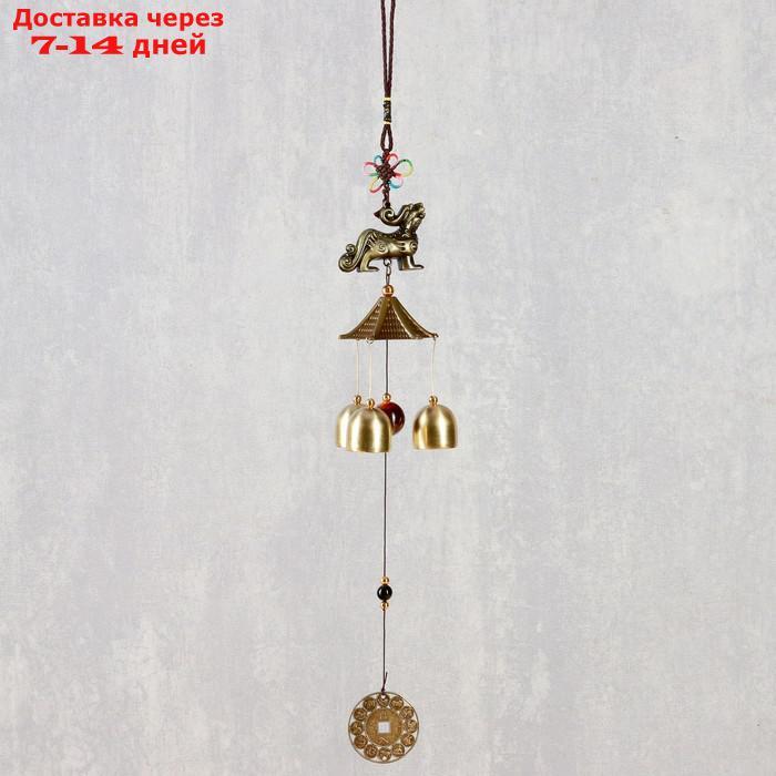 Музыка ветра металл "Кирин" 3 колокольчика 45 см - фото 1 - id-p219581588