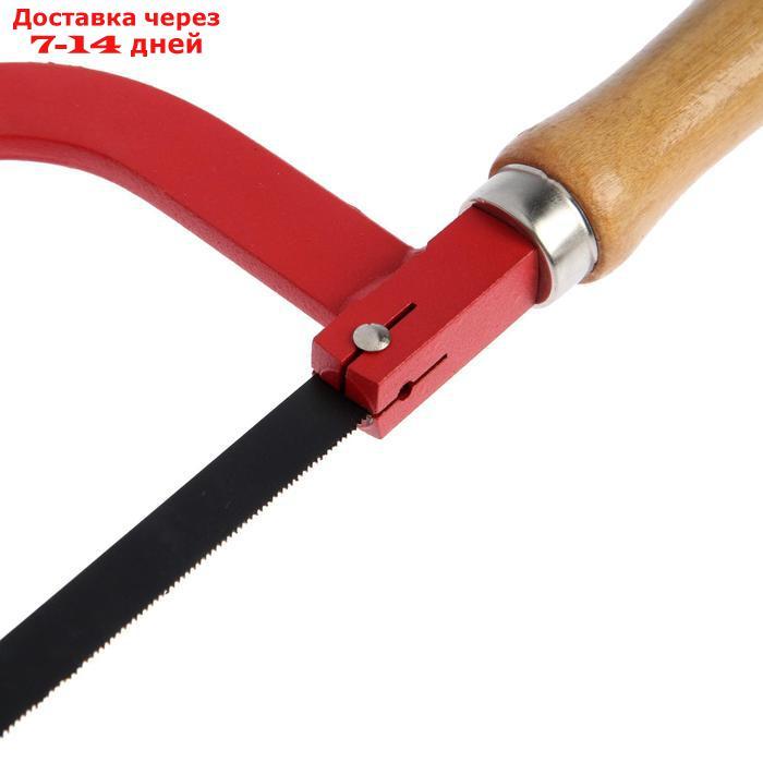 Ножовка по металлу TUNDRA, деревянная ручка, два угла установки полотна, 300 мм - фото 5 - id-p219581611