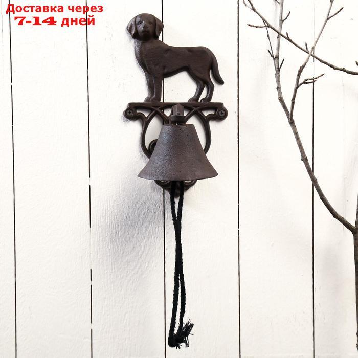 Колокол сувенирный металл "Собака" 24х10х13,5 см - фото 1 - id-p219581661