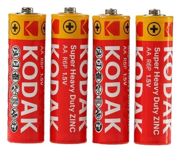 Батарейка - элемент питания Kodak Super Heavy Duty ZINC R6/4BL 556718 - фото 2 - id-p219628900