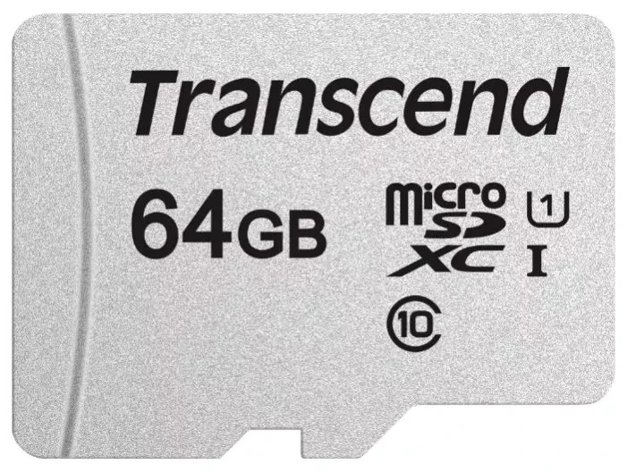 Карта памяти MicroSDXC 64Gb TRANSCEND (TS64GUSD300S-A), класс 10, SD-адаптер 556720 - фото 2 - id-p219628905