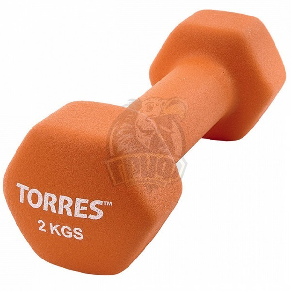 Гантели неопреновые Torres 2.0 кг (пара) (арт. PL55012) - фото 1 - id-p219630009
